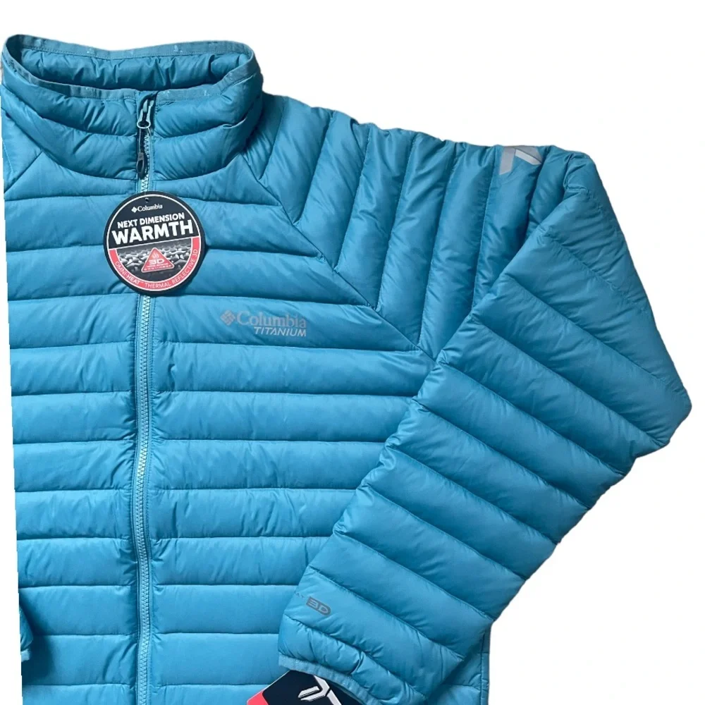 Columbia Titanium Alpha Trail Down Jacket - Men's Canyon Blue